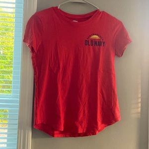 Old navy tee shirt, sunset orange, kids xtra large